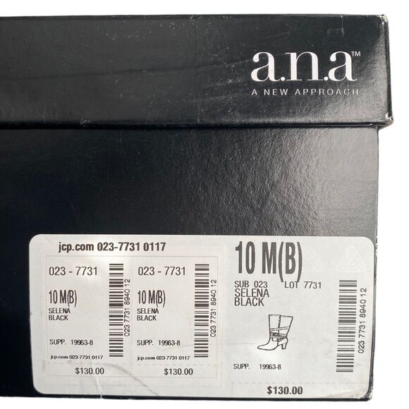 A.N.A. A New Approach Womens Selena Leather Boots Brown Knee High Size 10M - Picture 10 of 10